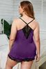 Immagine di PLUS SIZE LACE TRIM PYJAMA SET